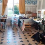 La salle à manger pour les perruques