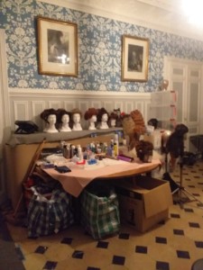 La salle à manger pour les perruques